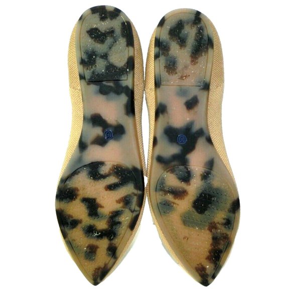 Rothy's The Point Women's Size 9.5 Shoes Camel Tan Patterned Soles Women's Flats - Picture 4 of 11